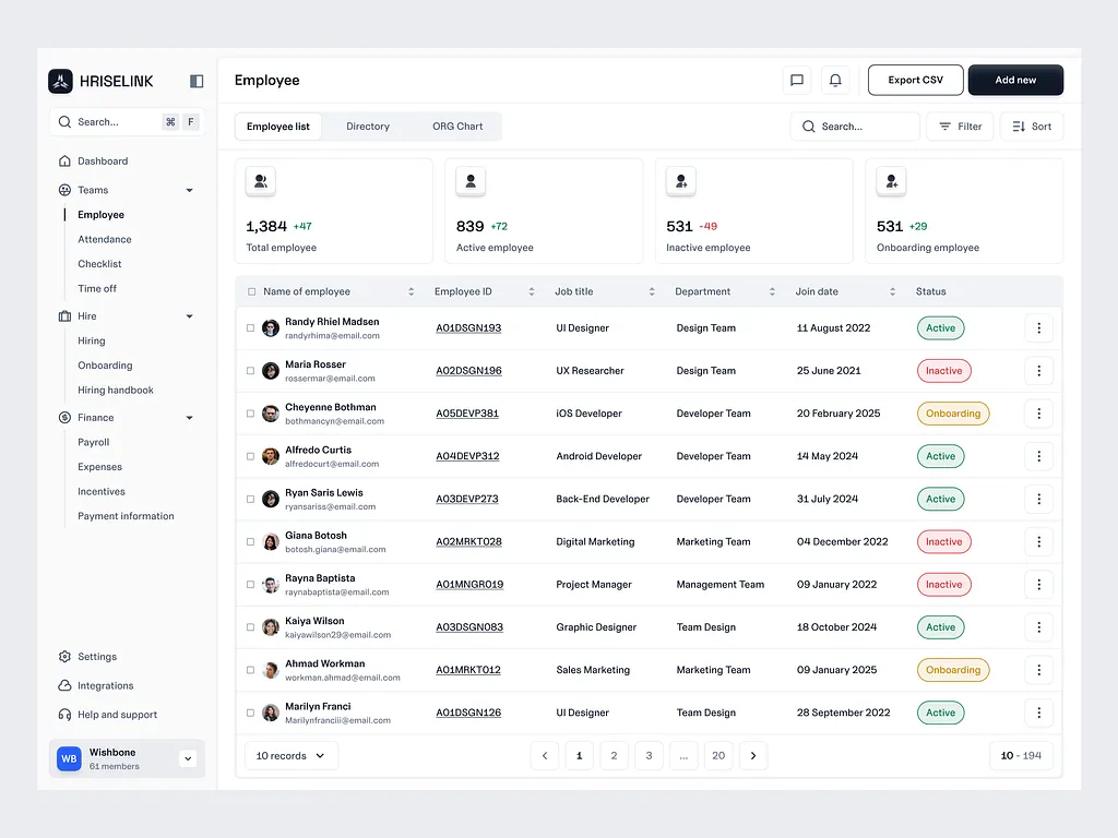 SaaS Product Design Project